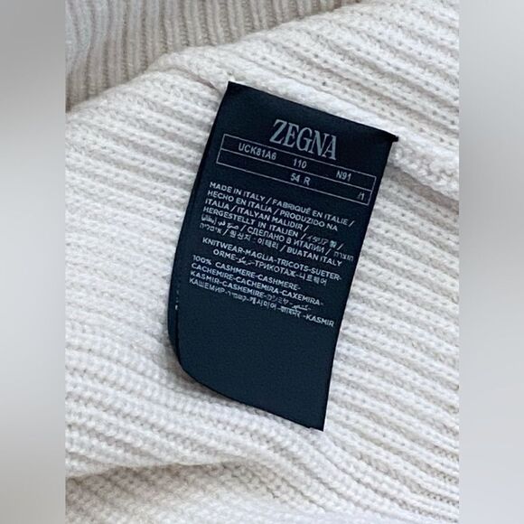 Zegna Oasi crew-neck cashmere sweater size 54/us size 44 XL - Picture 8 of 13